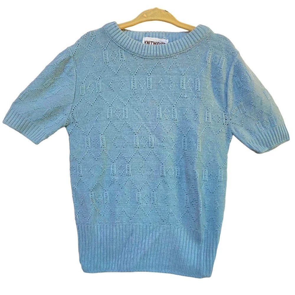 Vintage Knitwaves Girls Sweater Top Size 3T Retro 80s 90s Acrylic Pullover Vtg
